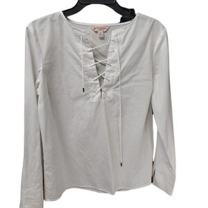 Brooks brother white size 8 blouse